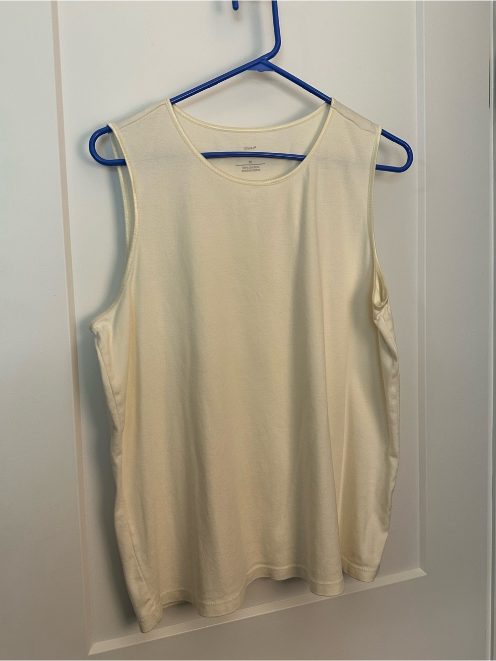 Satin edged tank - perfect for layered. CJ Banks, size 1X